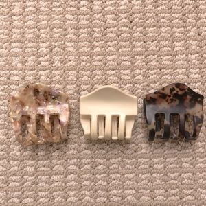 Set of three Hair Clips